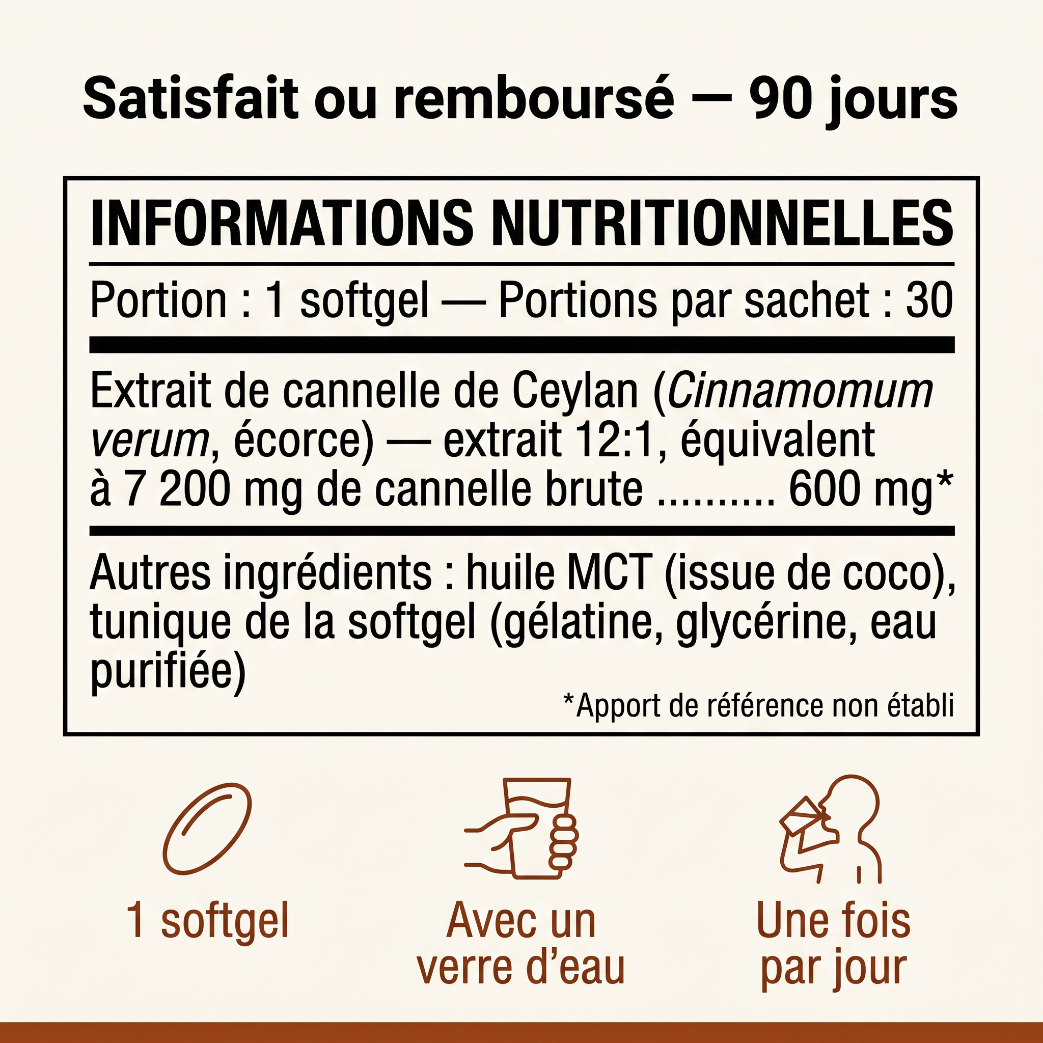 Cylae — Cannelle de Ceylan 7 200 mg avec huile MCT